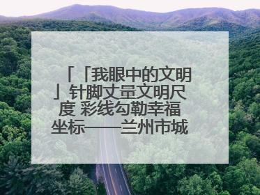 「我眼中的文明」针脚丈量文明尺度 彩线勾勒幸福坐标——兰州市城关区酒泉路街道办事处