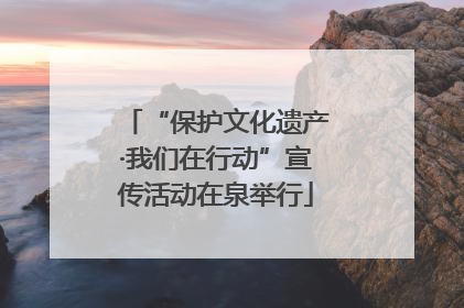 “保护文化遗产·我们在行动”宣传活动在泉举行