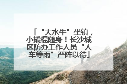 “大水牛”坐镇，小撬棍随身！长沙城区防办工作人员“人车等雨”严阵以待