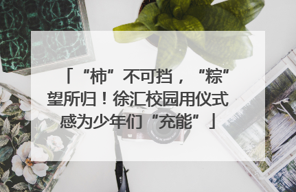 “柿”不可挡，“粽”望所归！徐汇校园用仪式感为少年们“充能”