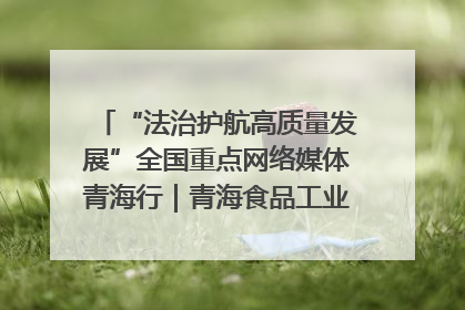 “法治护航高质量发展”全国重点网络媒体青海行｜青海食品工业协会：架起“青字号”美食的产业化桥梁