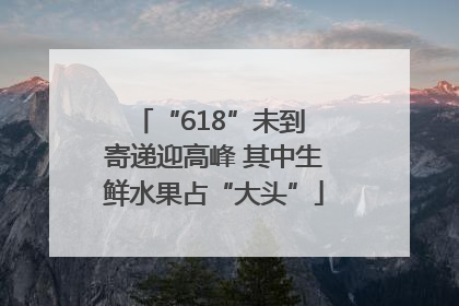 “618”未到 寄递迎高峰 其中生鲜水果占“大头”