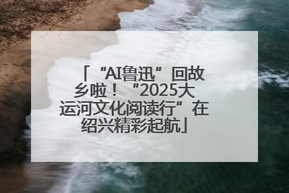 “AI鲁迅”回故乡啦！“2025大运河文化阅读行”在绍兴精彩起航