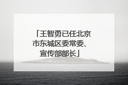 王智勇已任北京市东城区委常委、宣传部部长