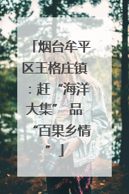 烟台牟平区王格庄镇：赶“海洋大集” 品“百果乡情”