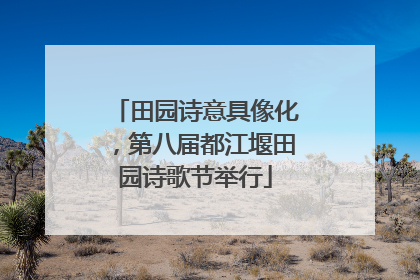 田园诗意具像化，第八届都江堰田园诗歌节举行