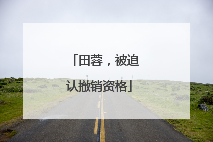 田蓉，被追认撤销资格