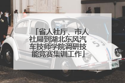 省人社厅、市人社局到湖北东风汽车技师学院调研技能竞赛集训工作
