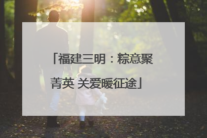 福建三明：粽意聚菁英 关爱暖征途