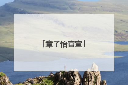 章子怡官宣