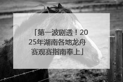 第一波剧透！2025年湖南各地龙舟赛观赛指南奉上