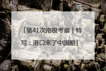 第41次南极考察｜特写：港口来了中国船