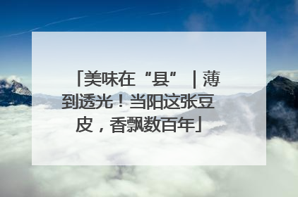 美味在“县”｜薄到透光！当阳这张豆皮，香飘数百年