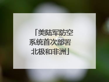 美陆军防空系统首次部署北极和非洲