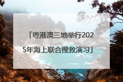 粤港澳三地举行2025年海上联合搜救演习