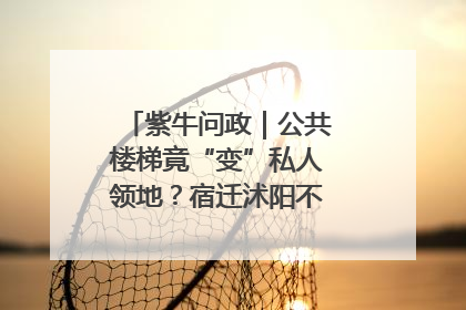 紫牛问政｜公共楼梯竟“变”私人领地？宿迁沭阳不动产登记引质疑