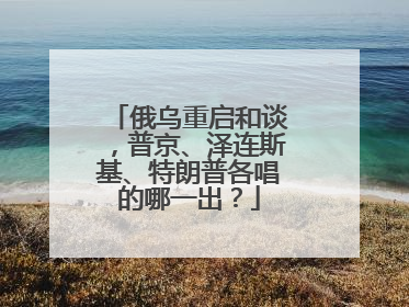 俄乌重启和谈，普京、泽连斯基、特朗普各唱的哪一出？