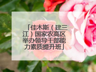 佳木斯（建三江）国家农高区举办领导干部能力素质提升班