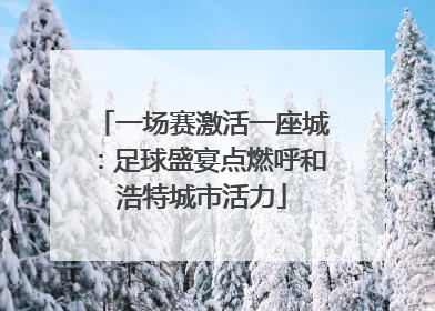 一场赛激活一座城：足球盛宴点燃呼和浩特城市活力