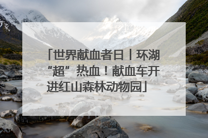 世界献血者日丨环湖“超”热血！献血车开进红山森林动物园