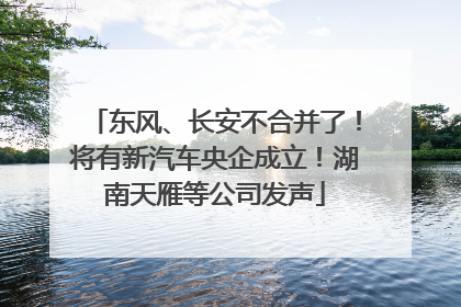 东风、长安不合并了！将有新汽车央企成立！湖南天雁等公司发声
