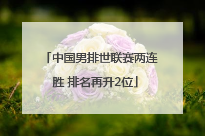 中国男排世联赛两连胜 排名再升2位