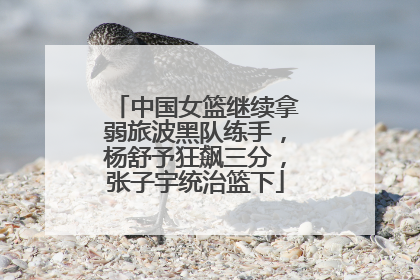 中国女篮继续拿弱旅波黑队练手，杨舒予狂飙三分，张子宇统治篮下