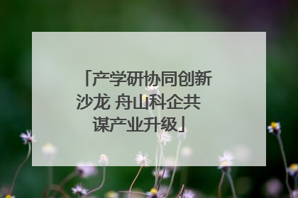 产学研协同创新沙龙 舟山科企共谋产业升级