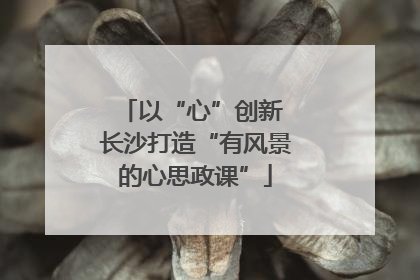 以“心”创新 长沙打造“有风景的心思政课”