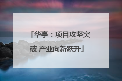 华亭：项目攻坚突破 产业向新跃升
