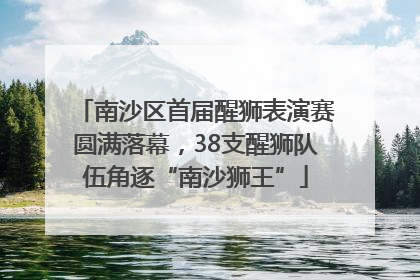南沙区首届醒狮表演赛圆满落幕，38支醒狮队伍角逐“南沙狮王”
