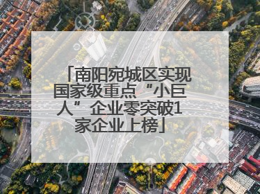 南阳宛城区实现国家级重点“小巨人”企业零突破1家企业上榜