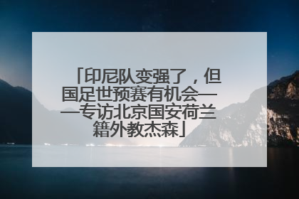 印尼队变强了，但国足世预赛有机会——专访北京国安荷兰籍外教杰森