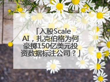 入股Scale AI，扎克伯格为何豪掷150亿美元投资数据标注公司？