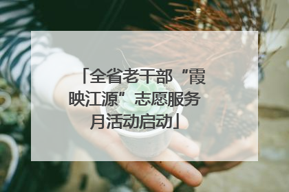 全省老干部“霞映江源”志愿服务月活动启动