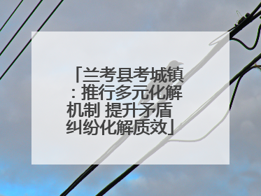 兰考县考城镇：推行多元化解机制 提升矛盾纠纷化解质效