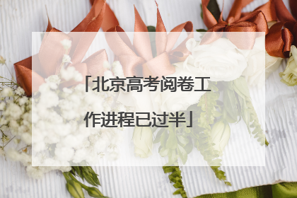 北京高考阅卷工作进程已过半