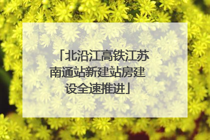 北沿江高铁江苏南通站新建站房建设全速推进