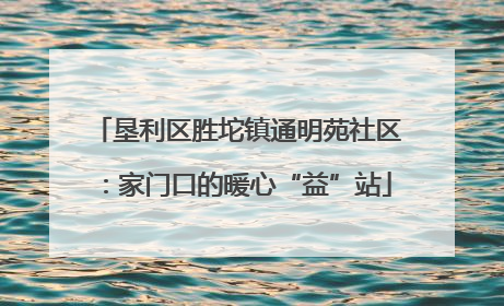 垦利区胜坨镇通明苑社区：家门口的暖心“益”站