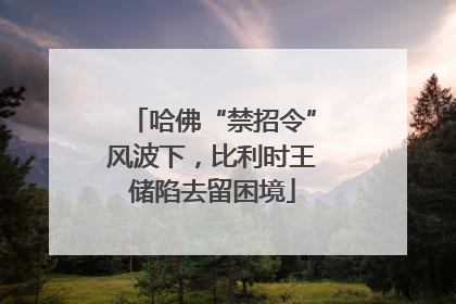 哈佛“禁招令”风波下，比利时王储陷去留困境