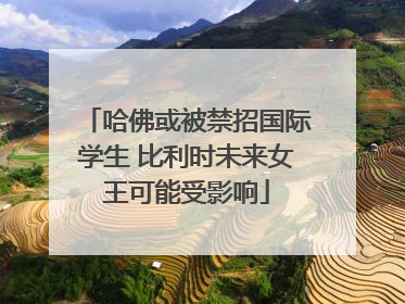 哈佛或被禁招国际学生 比利时未来女王可能受影响