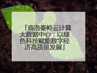 商洛秦岭云计算大数据中心：以绿色科技赋能数字经济高质量发展