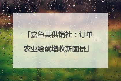 嘉鱼县供销社：订单农业绘就增收新图景