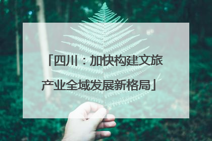 四川：加快构建文旅产业全域发展新格局