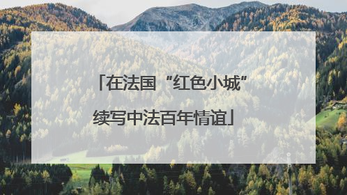 在法国“红色小城”续写中法百年情谊