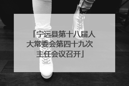 宁远县第十八届人大常委会第四十九次主任会议召开