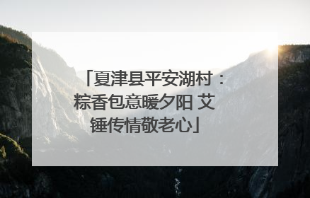 夏津县平安湖村：粽香包意暖夕阳 艾锤传情敬老心