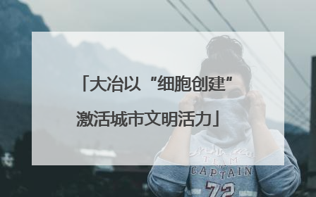 大冶以“细胞创建”激活城市文明活力