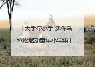 大手牵小手 迷你马拉松燃动童年小宇宙