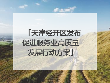天津经开区发布促进服务业高质量发展行动方案